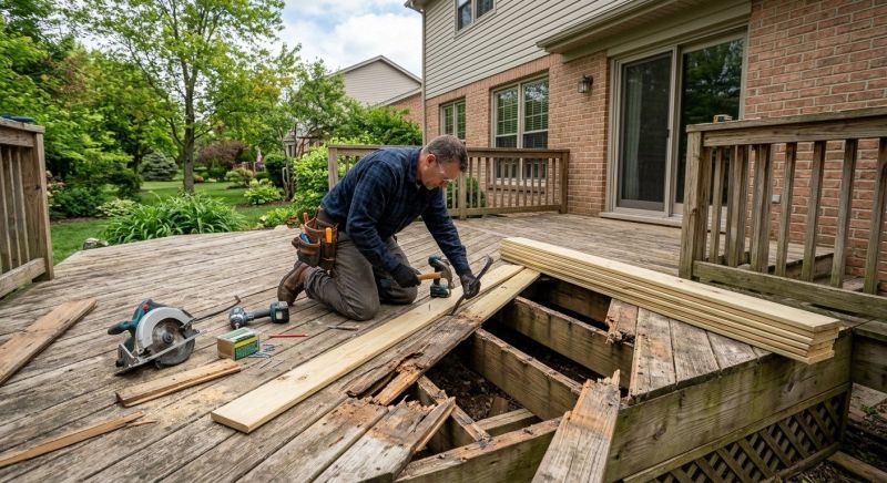 Deck Steps Replacement in Redmond, WA